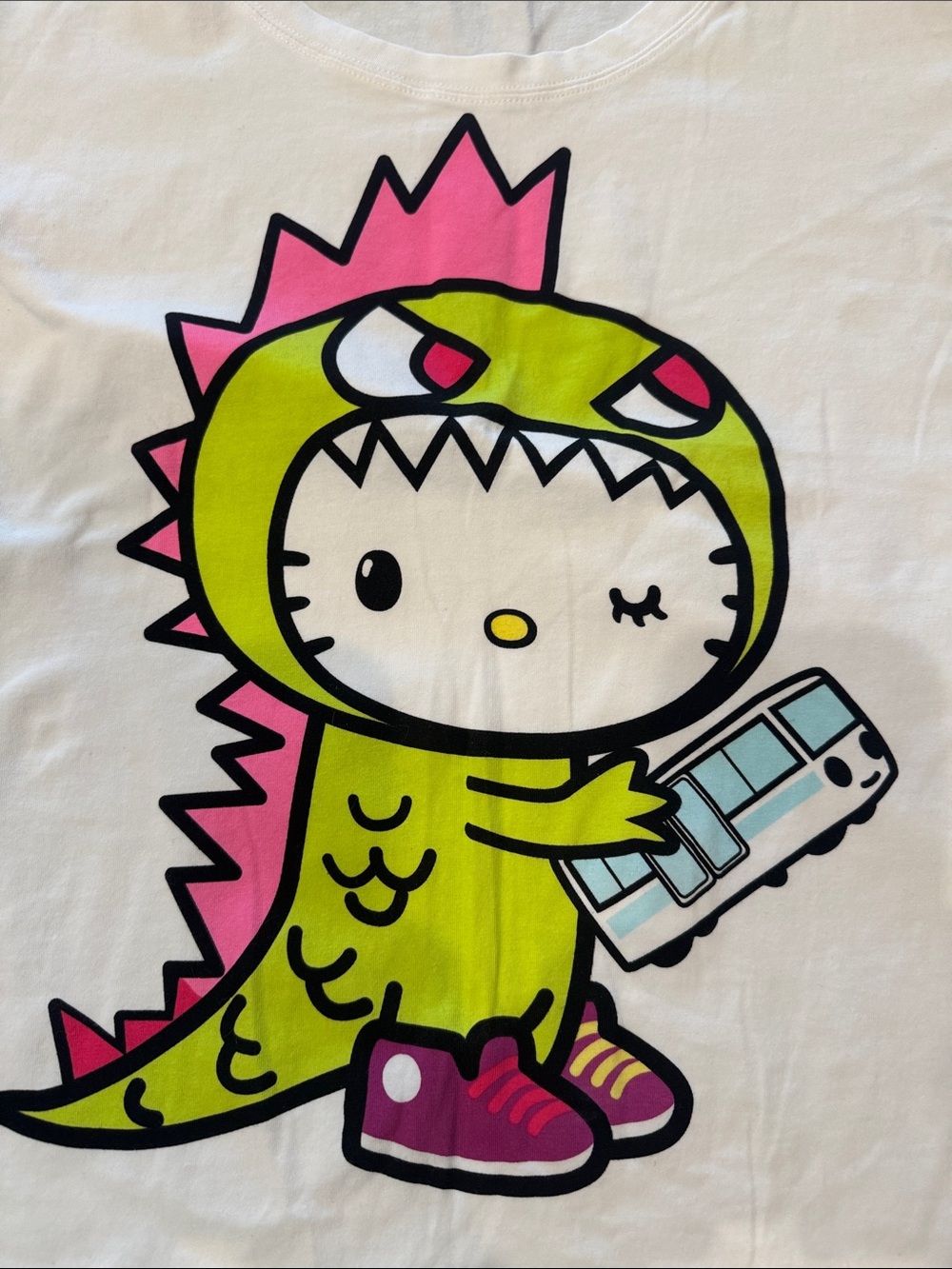 Tokidoki Hello Kitty Kaiju (Godzilla) Tee, Rare, Size XL, Like New! - Picture 4 of 8